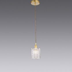 Vintage Cut Glass Pendant